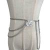 Fashion Metal Butterfly Dress Accessories Tassel Gift For Women Body Chain Waist Chain Sexy Belt