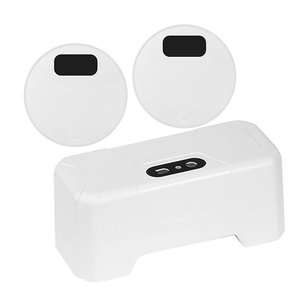Smart Toilets Flush Sensor Button Non-Contact Intelligent Toilets Flush Button with Wireless Transmitter for Home Hotel Bathroom