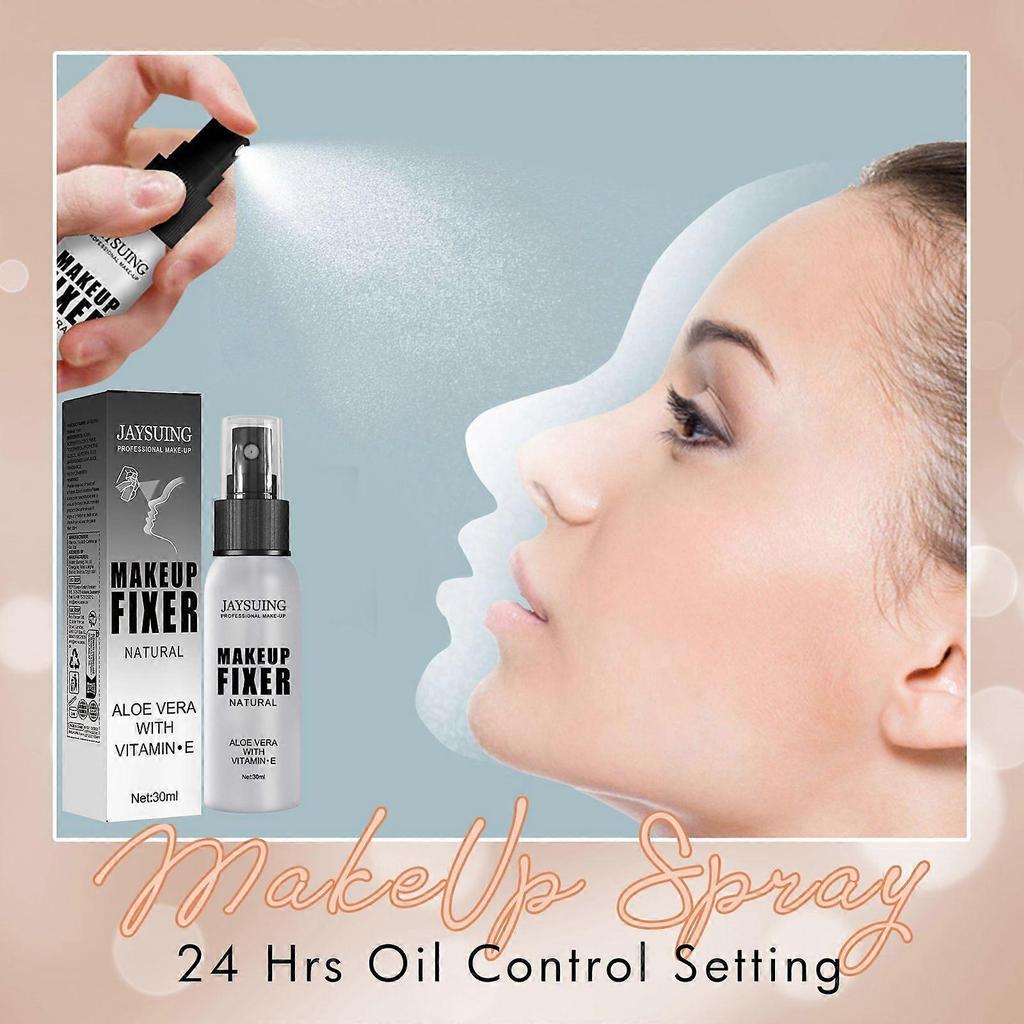 Jaysuing Makeup Mist Spray Makeup Natural Matte Refreshing Spray Waterproof Smear-Proof Makeup Mist Spray