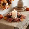 Simulation Artificial Maple Leaves Garland Pumpkins Fall Mini Wreath  Fireplace Window