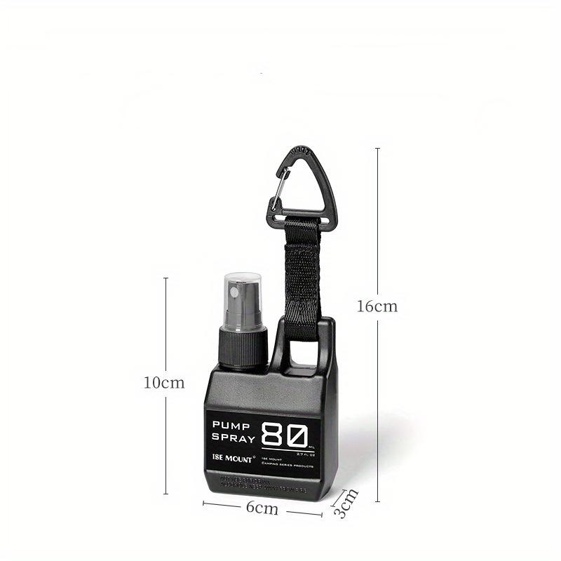 80ml Lahvička s pumpičkou na sprej, Emulzní lahvička, Přenosné prázdné kosmetické nádobky s přezkou, Plnitelné na alkohol, parfém, pro venkovní kempování, turistiku