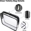 Portable Cosmetic Bag Cosmetic Storage Bag Transparent Waterproof Travel Wash Bag Bathroom Organizer Bag Organizer
