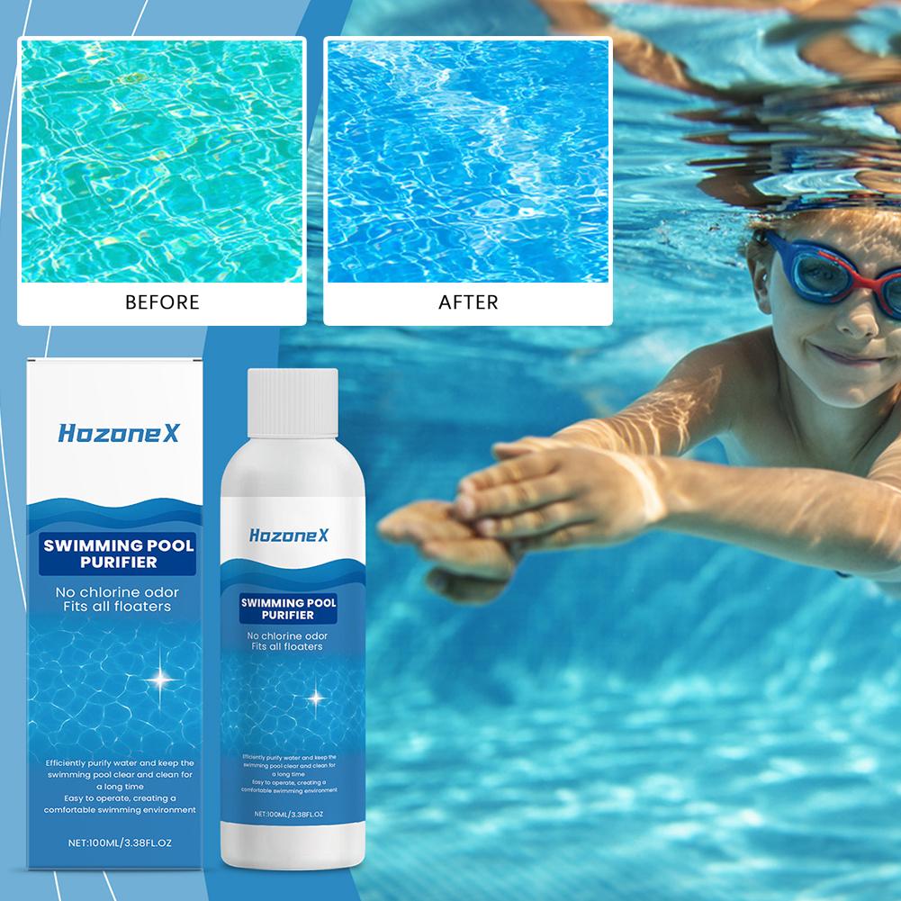 Pool Purification Liquid Pool Water Quality Is Clear Odorless Clean Dirt Instant Clean Cleaning Liquid