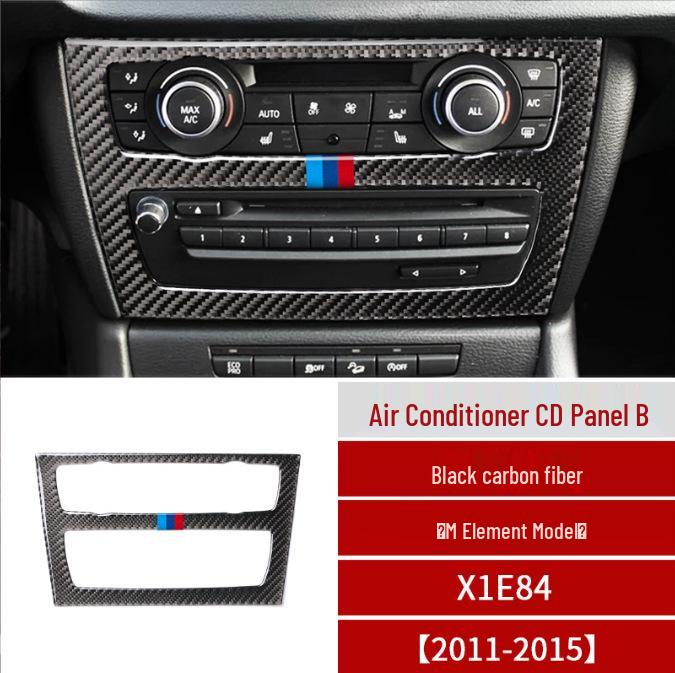 Carbon Fiber Gear Shift Panel Frame Sticker for 2011-2015 BMW X1 E84 Interior Modification
