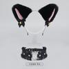 Handmade Lace Bow Choker With Bell Pendant Animal Ear Headband Set Lolita Style