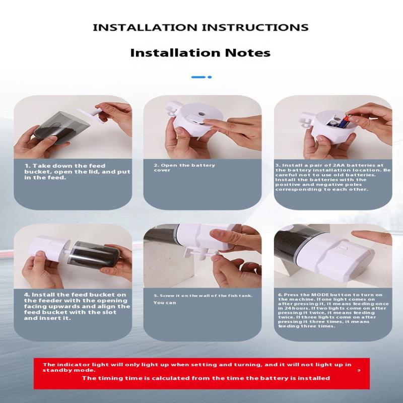 Automatic Fish Tank Feeder Adjustable Fish Food Dispenser Large Capacity Aquarium 3 Gear Fish Feeder Smart Timer Large Capacity