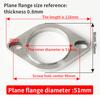Car Exhaust Pipe Modification Stainless Steel 304 Thickened High Temperature Resistant Material Universal Welding Type Flange