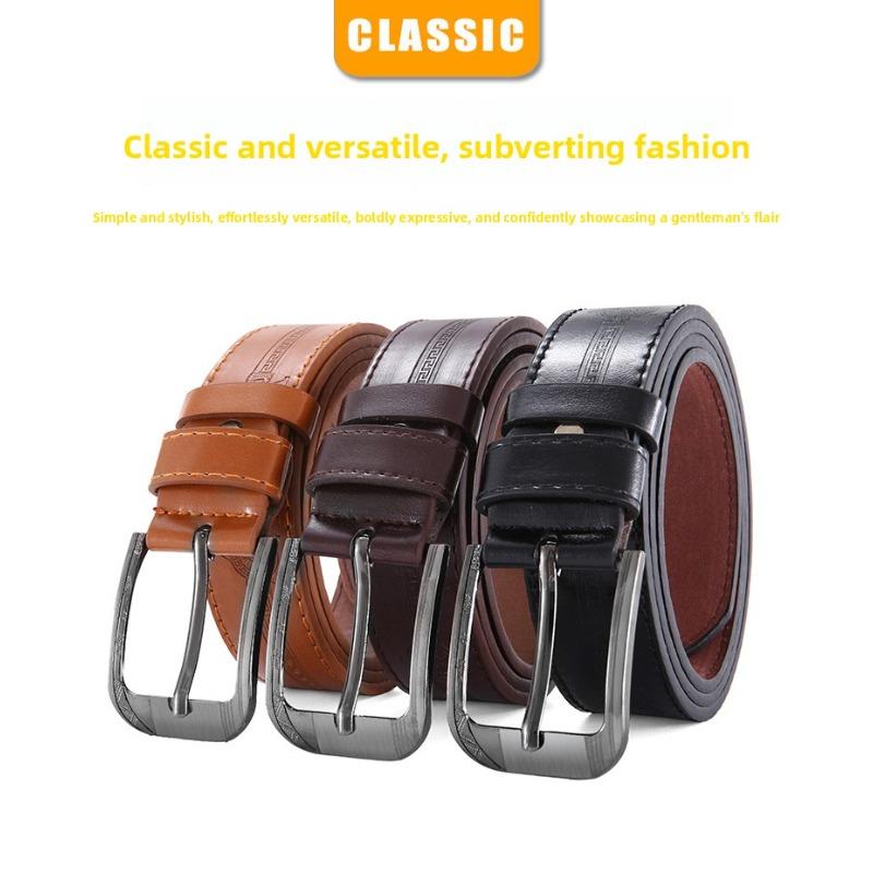 Cintura da Uomo con Fibbia ad Ardiglione Cintura da Uomo Versione Coreana Versione Coreana Moda Casual Semplice Cintura Cintura