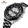 VA VA VOOM Multifunctional Calendar Steel Band Watch European and American Fashion Casual Hollow Quartz Watch