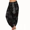 Women's New Printed Loose Casual Wide Leg Pants Harlan Pants