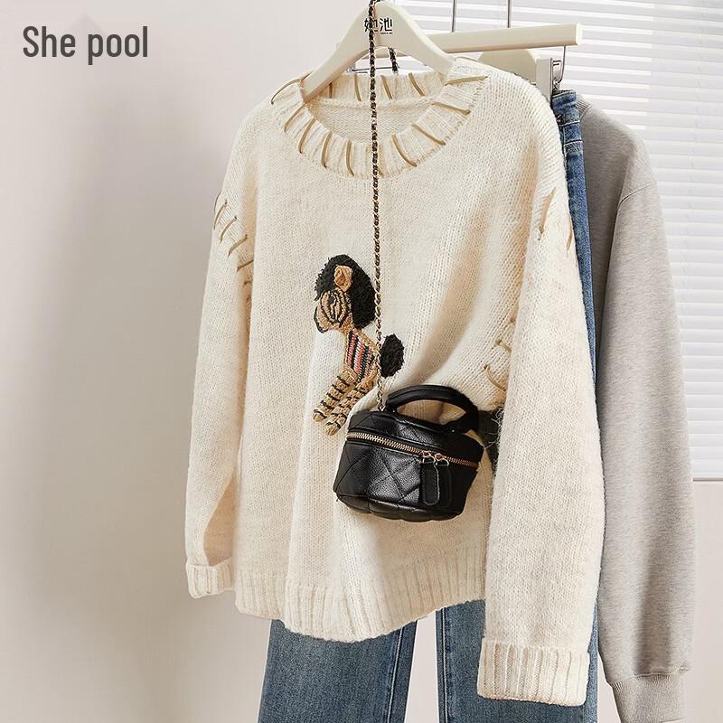 Women's 3D Cartoon Pattern Loose Sweater