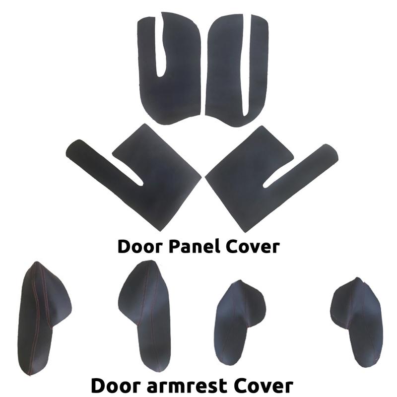 Perfect For Volkswagen VW Touran 2006 2007 2008 2009 2010 -2015 PU Leather Car Interior Door Armrest Panel Cover Sticker Trim
