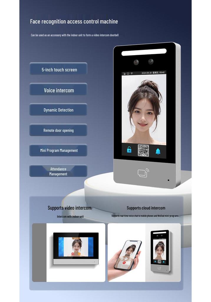 Smart Visual Intercom with Face Recognition & Mobile Access for Villas & Communities