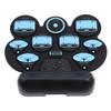 Electronic Drum Pad Hand Rolled Drum Pad Double Speakers Rechargeable Silicone Roll Up Drum Pad