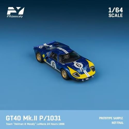 Freistil (FREISTIL) Finclassically 1/64 Maßstab Modellbausatz FY64079: Ford GT40 Mk.II P1031 Holman & Moody 1966 Le Mans 24H #6 M. Andretti/L. Bianchi