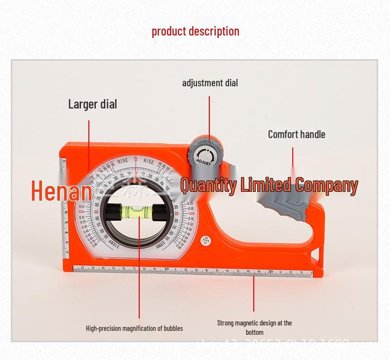High-Precision Clinometer Angle Meter Level - Construction Slope Measurement Tool