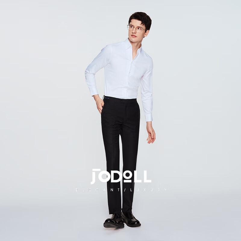 JODOLL Men's Wool Blend Business Casual Suit Pants