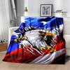 3D Eagle Printed Blanket Picnic Blankets Flange Warm Blanket Soft and Comfortable Blanket Bed Linings Birthday Gift