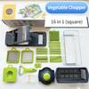 1 Set 16in1 Vegetable Chopper Multifunctional Fruit Slicer Manual Food Grater Vegetable Slicer Cutter With Container Kitchen Gad