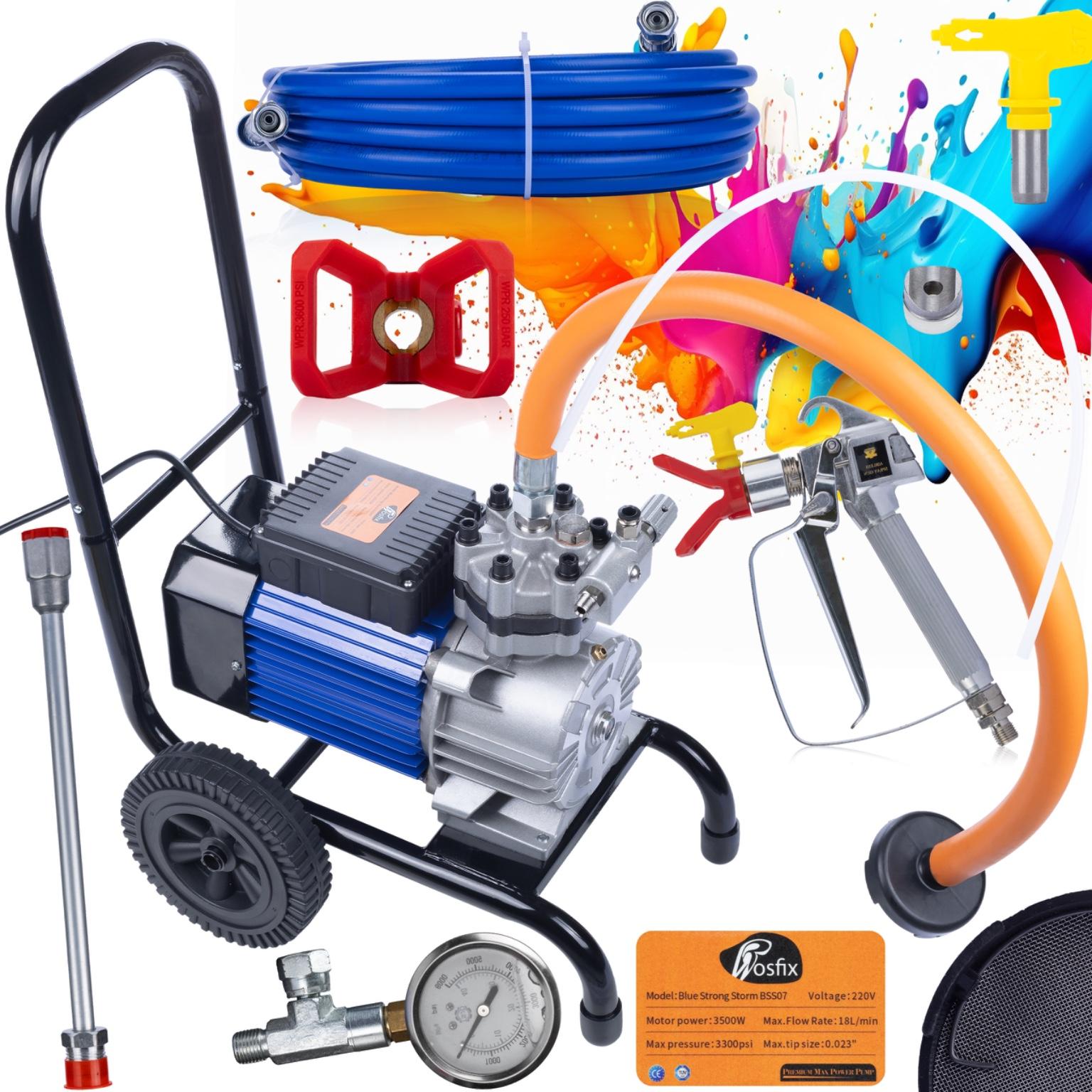 

Rosfix Agregat Malarski Blue Strong Storm 990 BSS07 – Silnik 3500W | Maksymalne Ciśnienie 22MPA | Wydajność 18L/min