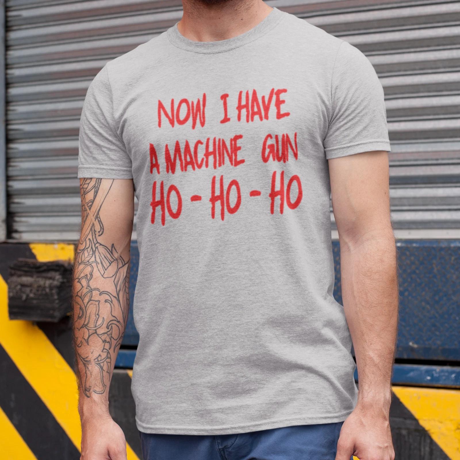 Now I Have a Machine Gun Ho - Ho - Ho T-Shirt - Cult film Die Hard Tribute tee 2XL