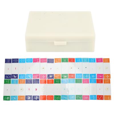 30Pcs Microscope Slides with Box Transparent Biology Prepared Slide Set for Laboratory