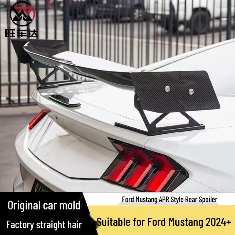 APR Style Carbon Fiber Rear Spoiler for 2024 Ford Mustang Modifications
