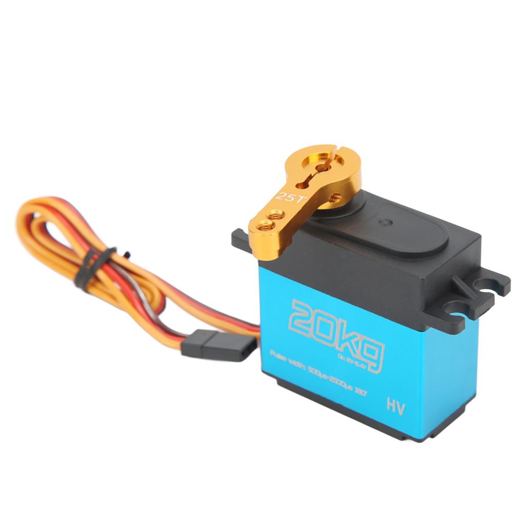 20KG Waterproof RC Metal Gear Digital Servo 25T Metal Servo Arm for RC Car Plane