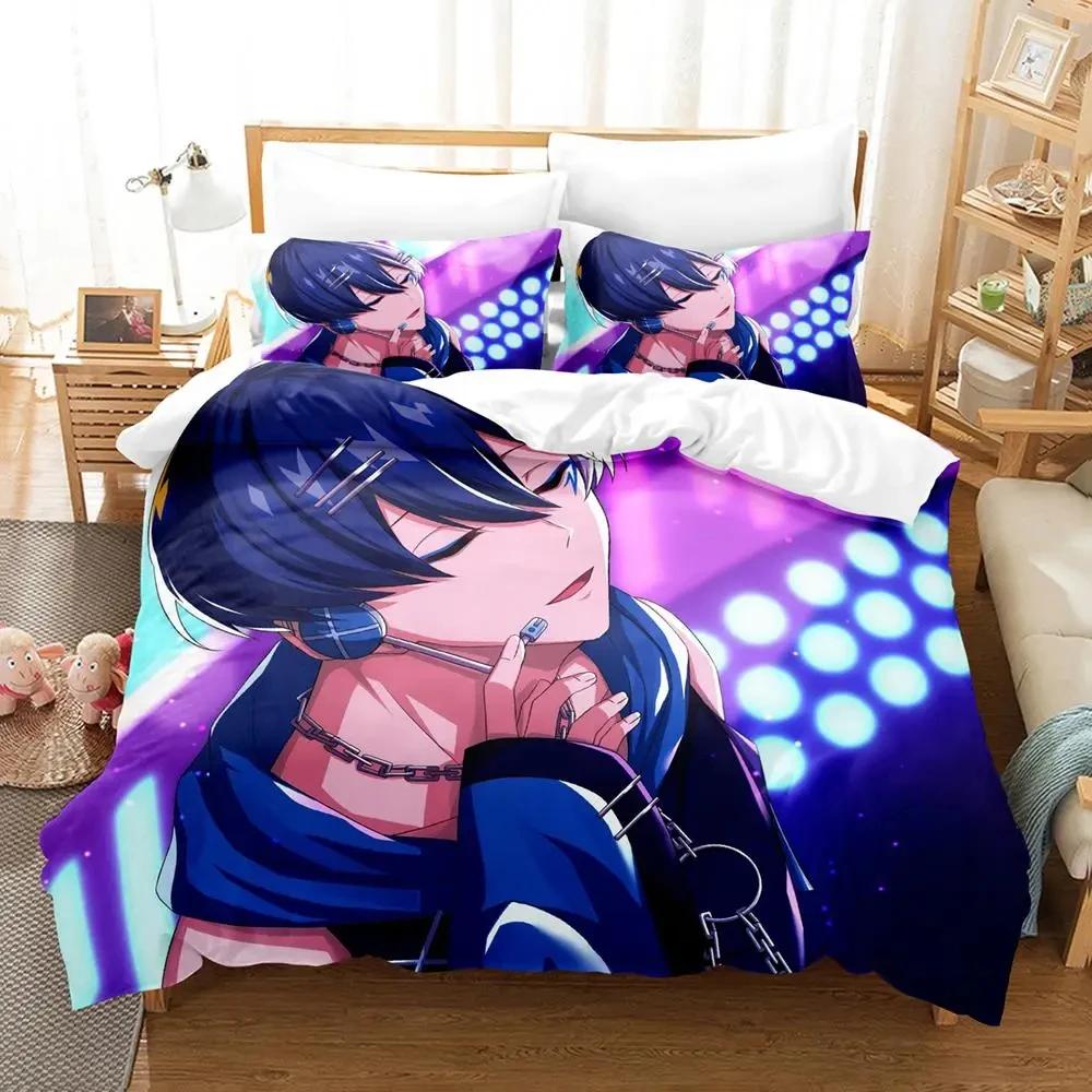 Anime Technoroid Overmin Bedding Set Duvet Cover Bed Set Quilt Cover Pillowcase Comforter King Queen Size Boys Adult Bedding Set