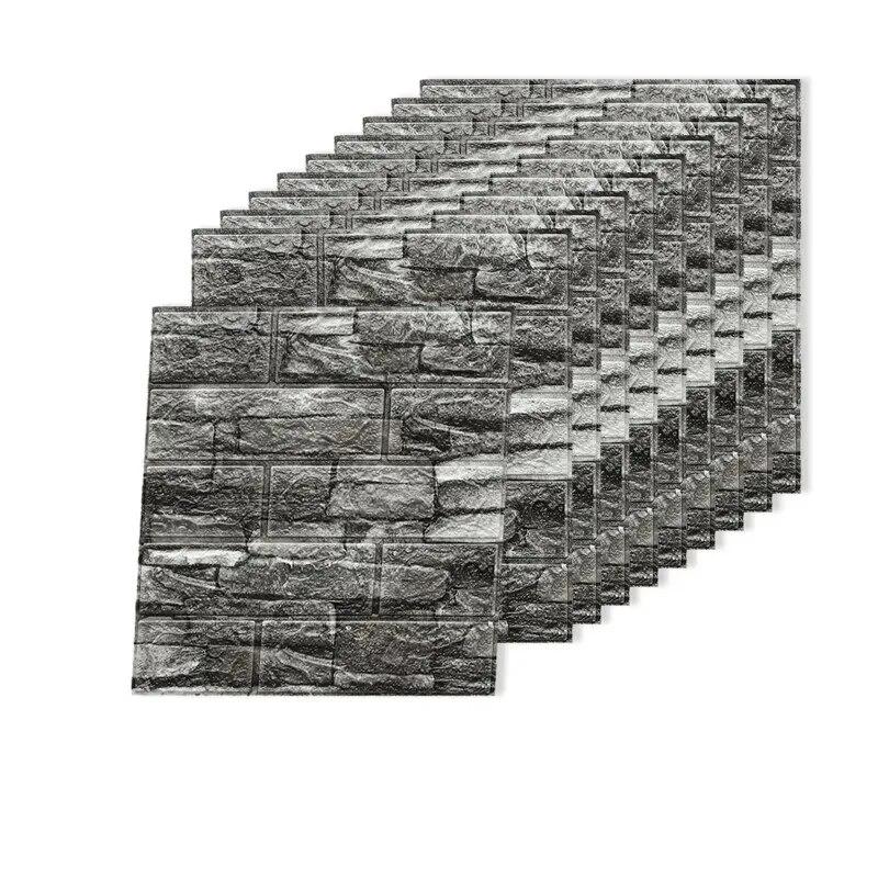 3D Dreidimensionale Wandaufkleber Selbstklebende Tapete Antikollisions-Dekoraufkleber 10 Stück