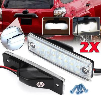 2 Stück weiße LED-Kennzeichenleuchten für Toyota 4Runner 1996-2020 Sequoia 2008-19