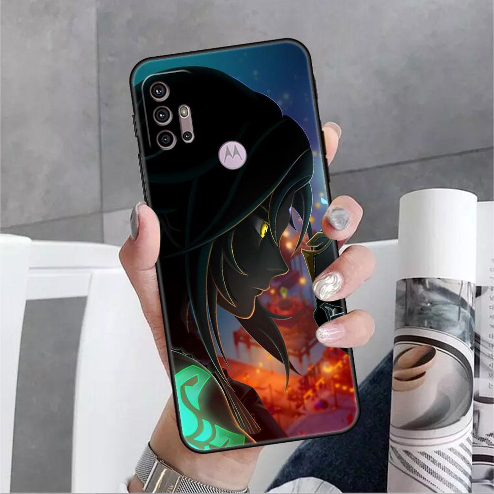 Case For Motorola G30 G60 G9 Play One Fusion Plus Edge 20 G8 Power Lite G22 G50 G200 G51 G71 G31 Phone Cover Genshin Impact Capa