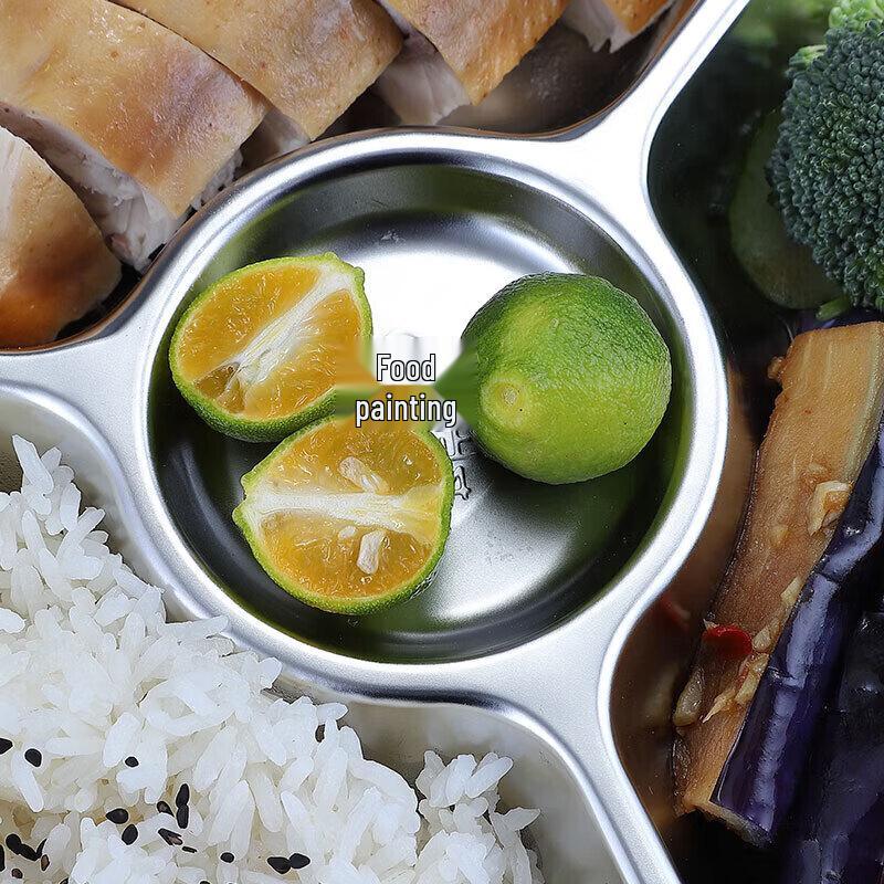 MAXCOOK MCFT803 26cm Stainless Steel Dinner Plate & Lunch Box