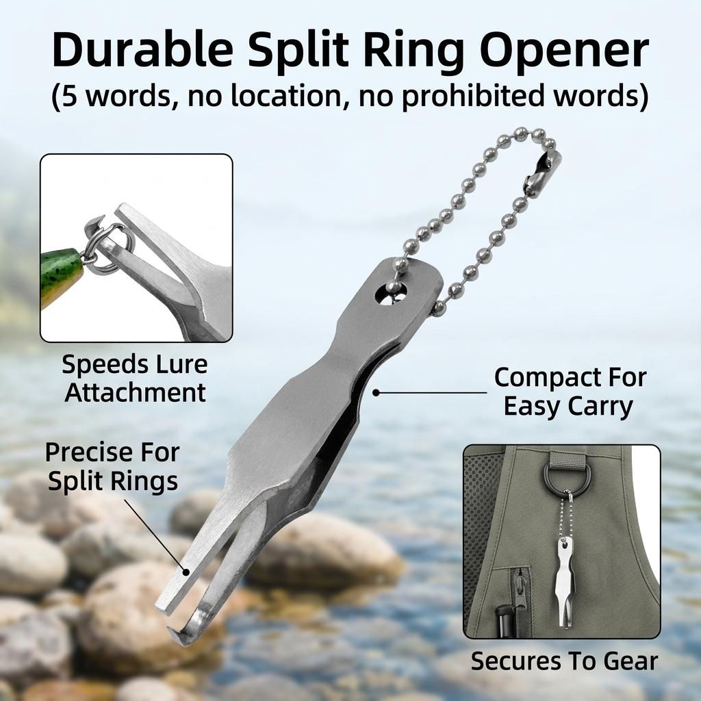 Stainless Steel Fly Fishing Lure Quick Opener Tool for Outdoor Fishing