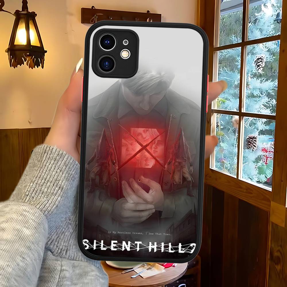 

Horror Games S-Silent H-Hill For Silicone Matte Phone Case For IPhone 16 Pro Max 15 14 13 12 11 X XS MAX iphone 15 plus