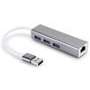 DM HE83 Aluminium Alloy Wired Networking Card 100M USB 3.0 HUB Adapter USB To RJ45