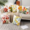 Blumen Kissenbezug Für Zuhause Sofa Kopfteil Polsterbezug Büro Lendenumarmung Gartenstil Steppdecke 45X45