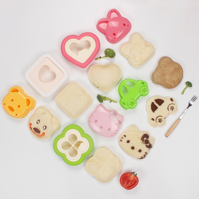 Teddy Bear Sandwich Mold Bento Lunch Sandwich Bread Mold Cutters Shapers Maker