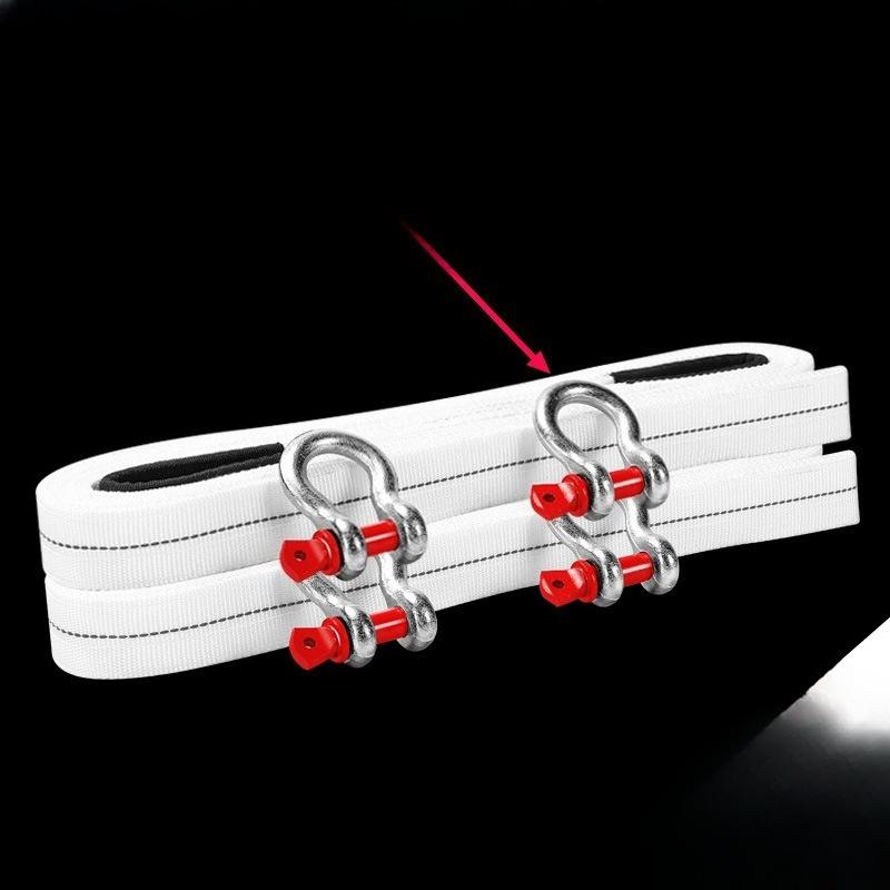 Automobile Emergency Flat Belt Trailer Rope, Crane Hoist Sling, 30-ton 9-meter Flat Forklift Sling, Rescue Rope