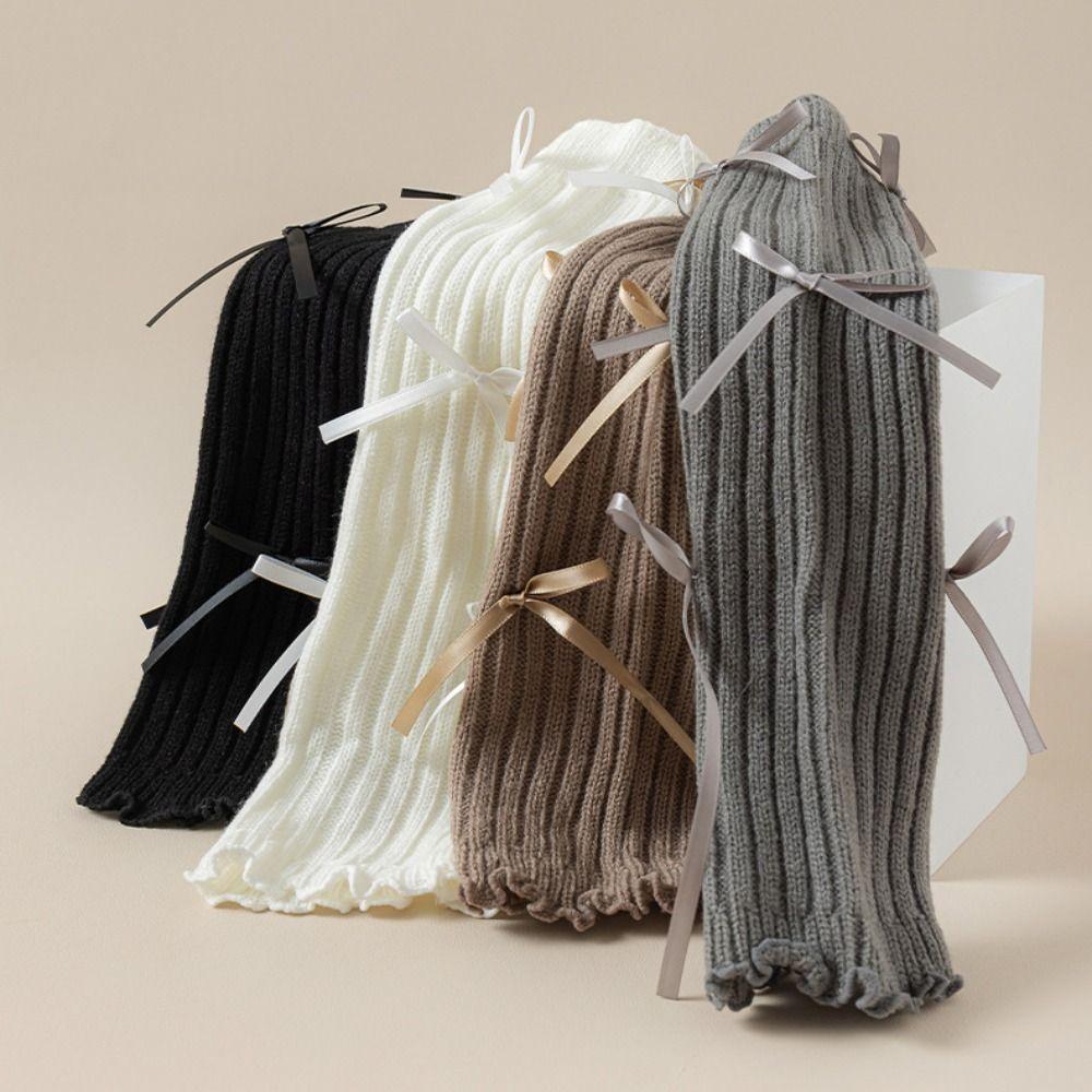 High Elastic Kids Leg Warmers Knitted Children's Foot Warmer Long Stockings  Autumn Winter Season