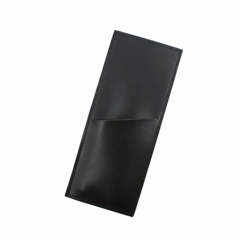 

PU Leather Cutlery Storage Bag 3 Pocket Forks Spoons Organizer Camping Equipment Black