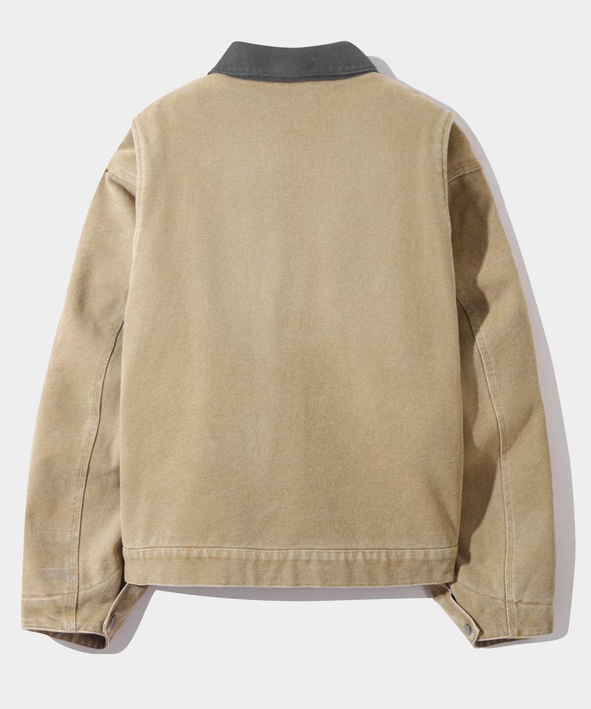 Dimitri Black 2Way Og Fade Wash Detroit Quilted Jacket_Beige