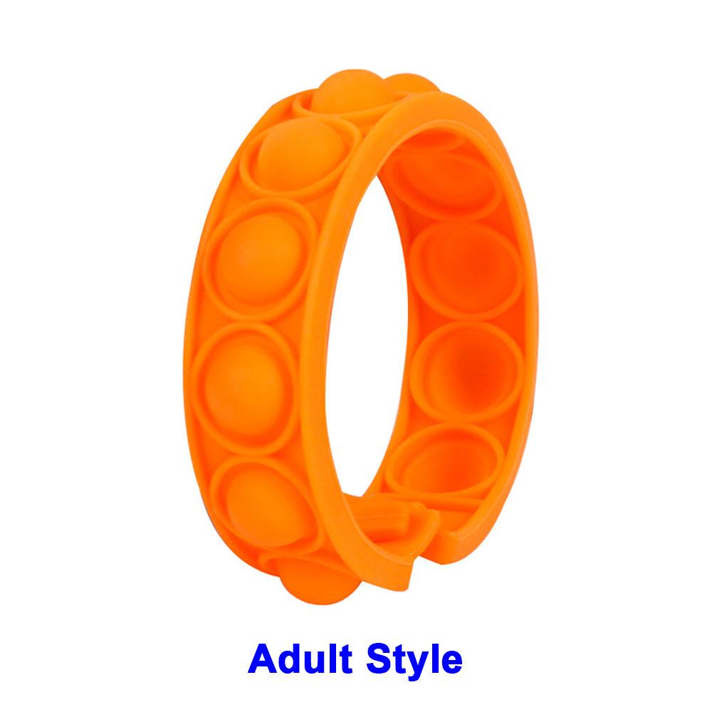 Mondo Silicone 1pz Stili Corti Pops Bolle Braccialetto Decompressione Giocattolo Sollievo Stress Colorato Braccialetto Silicone Adulti Bambini Giocattoli
