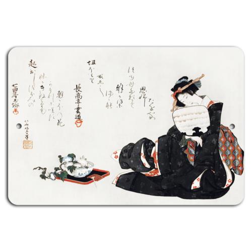

Elegance in Tradition Japanese Art on MetalAluminumtin sign 20x30cm（7.8x11.8inch）
