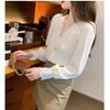 Women's Lace Long Sleeve Shirt - Versatile and Elegant Top for Any Occasion