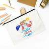 Personalized Beach Crab with Name Pencil Bag Stationery Bags Travel Makeup Toiletry Pouch Birthday Back To School Gift for Kids