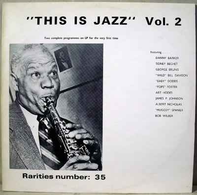 LP Record SIDNEY BECHET - This Is Jazz Vol. 2 35 Rarities Denmark Jazz Used