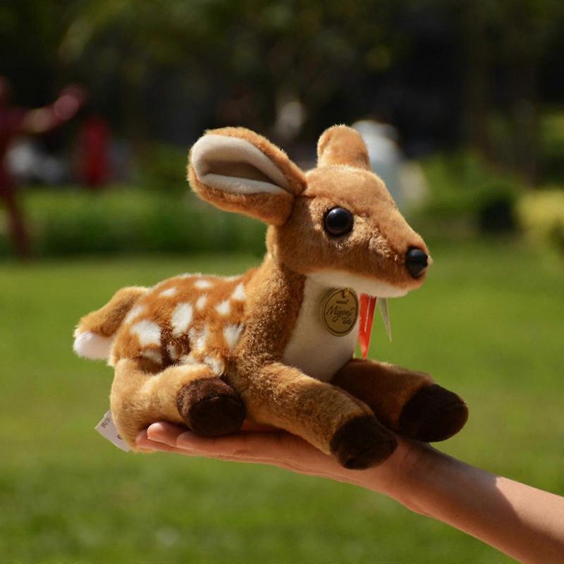 Cartoon Sika Deer Short Plush Toy, Bright Color Funny Portable Soft Kids Toys, Cute Stuffed Animal Gift