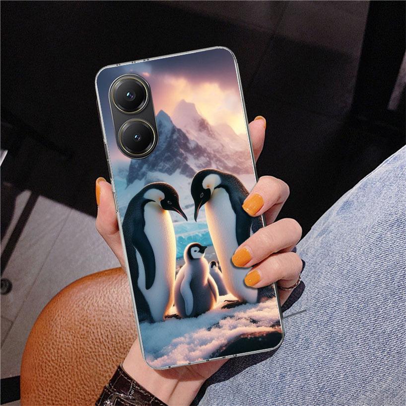 

Penguins Love At The North Pole Phnoe Case for Xiaomi Poco X5 X6 X7 Pro X4 Gt F7 Ultra M8 M7 Redmi 15C 15 13C 13 12C 12 Unique C Xiaomi Poco X6 Pro