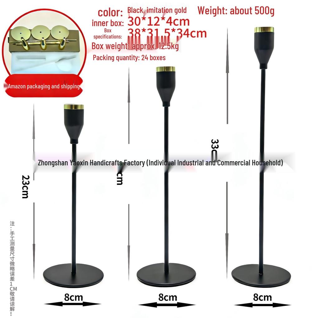 European Metal Plated Candle Holder for Weddings and Dining Table Decor